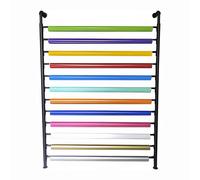 Adjustable Wall-Mount Fabric Roll Storage Rack - Metal nizer for Vinyl, Window Film, and Craft Supplies - Space-Saving Solution (78.7in)
