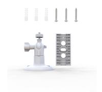 Adjustable Wall Mount for Ring Spotlight Cam Plus Pro Battery Camera System with 360 Degree Rotation and Weather Resistant ABS Construction for Secure Mounting (White)