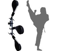 Adjustable Wall Mount & Freestanding Martial Arts Punching & Kicking Trainer, Kung Fu Taekwondo Practice Tool for Home Workouts Reflex Training Equipment