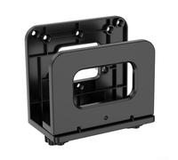 Adjustable Wall Mount Holders for Cable Box, Modem, Router & Media Players - Space Saving Design Behind TV or Monitor, Black (120x105x66mm)