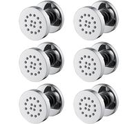 Adjustable Wall Mount Shower Head with 360° Rotation and Massage Jets for Enhanced Bathroom Experience