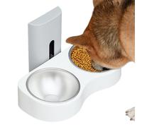 Adjustable Wall Mounted Cat Feeding Bowl - Double Pet Food Bowl, Removable Height Adjustable Cat Feeding Bowl | Cat Water Bowl Feeding Bowl