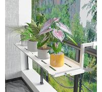 Adjustable Wall-Mounted Folding Balcony Table - Space-Saving Design for Patio & Terrace, Sturdy Support for Outdoor Dining & Relaxation, Extendable 60-120cm