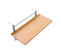 Adjustable Wall Mounted Patio Table Space Saving Balcony Side Table with 4 Position Lift Metal Outdoor Railing Hanging Bar Table,Length 60cm