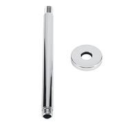 Adjustable Wall Mounted Shower Arm Extension 10 Inch Stainless Steel Shower Head Pipe Bathroom Ceiling Mount Easy Installation Reliable Water Flow Shower Arm for Rain Shower Head