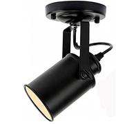 Adjustable Wall Spotlight Ceiling Light, Modern Cylindrical Track Light, Matte Black, Metal Rotatable Wall Light, for Living Room Bedroom Corridor Reading Room,Bulb Not Included