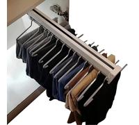 Adjustable Wardrobe Clothing Rail - Pull Out Clothes Hanger Rod, Steel Retractable Clothes Rail Closet Organizer For Trousers And Coats In The Closet, Load-bearing Up To 25Kg (Size : 40cm)