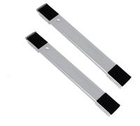 Adjustable Washer Dryer Pedestal, Multi-Functional Mobile Base with 24 Wheels, Telescopic Furniture Dolly, Anti-Vibration, with Brake, for Washing Machine, Refrigerator(Silver)