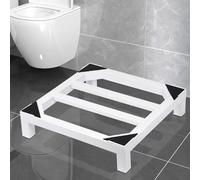 Adjustable Washer Dryer Stand Universal Base for Washing Machine & Refrigerator Max Load 661LB Height 45 60cm Sturdy Pedestal 45x45x30cm White