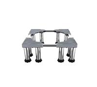 Adjustable Washing Machine Base Fridge Stand Anti Vibration Mute Adjustable Length/Width 42-66cm Non-Slip Drum Dryer Shelf Base Universal High Rack 23-27cm Outside Plant Contai