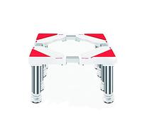 Adjustable Washing Machine Base Heavy Duty Washer Base Stand Non-Slip Stand L/W: 45-65cm Retactable Holder Stand Raised Appliances Work Platform Universal Fridge Stand