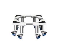 Adjustable Washing Machine Base Heavy Duty Washing Machine Base With Wheels Universal Mobile Base Fridge Stand Locking Swivel Wheels Dryer Stent Appliance Stand 45-65cm Washer Floor