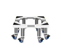 Adjustable Washing Machine Base Heavy Duty Washing Machine Stand Movable Base with Double Rotating Wheels 45-65cm for Washing Machine Dryer and Multi-Functional Dryer Shelf Fridge Freeze