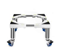 Adjustable Washing Machine Base Heavy Duty Washing Machine Stand Movable Base with Double Rotating Wheels 45-65cm for Washing Machine Dryer and Multi-Functional Dryer Shelf Fridge Freezer Co