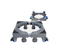 Adjustable Washing Machine Base Movable Adjustable Base 4×2 Locking Wheels Washing Machine Dryer Stand Telescopic Length/Width 40-68cm Base for Air Conditioner Fridge Freezer Dishwa