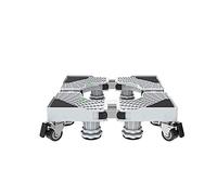 Adjustable Washing Machine Base Multi-Functional Movable Adjustable Roller Base 4/8 Legs 4 Wheels Washing Machine Stand Length/Width 45-66cm Tumble Dryer Trolley Wine Cooler Base He