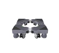 Adjustable Washing Machine Base Multi-Functional Movable Adjustable Roller Base 4/8 Legs 4 Wheels Washing Machine Stand Length/Width 45-66cm Tumble Dryer Trolley Wine Cooler Base He