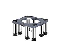 Adjustable Washing Machine Base - Multifunctional Anti-Vibration Stand for Dryer, Refrigerator, Freezer, Heavy Duty 400kg Capacity, 40-65cm Length/Width(8legs,29-32cm)