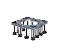 Adjustable Washing Machine Base - Multifunctional Anti-Vibration Stand for Dryer, Refrigerator, Freezer, Heavy Duty 400kg Capacity, 40-65cm Length/Width(12legs,19-22cm)