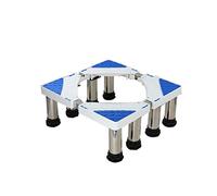 Adjustable Washing Machine Base Stand Heavy Duty 4/8/12 Feet Tumble Dryer Base Universal High Rack Height 24-27cm Washer Pedestals & Frames Fridge Freezer Stainless Steel Base