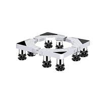 Adjustable Washing Machine Base Universal Base Fridge Stand Washing Machine Holder Bracket 14-17cm Adjustable Dryer Dishwasher Anti-Rust Fixed Base 8/12 Legs Extendable Appliance Rollers Rac