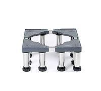 Adjustable Washing Machine Base Washing Machine Stand Base Adjustable Roller Base Tray 19-22cm Heightening Stainless Steel Laundry Washer Bracket for Furniture Cookers Dishwasher