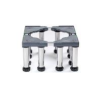 Adjustable Washing Machine Base Washing Machine Stand Base Heightening Stainless Steel Shelf Holder Washing Machine and Stand 24-27cm A Tumble Dyer Floor Trays Extendable Appliance Base for