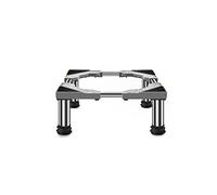 Adjustable Washing Machine Base with 4/8 /12 Stands,Mini Fridge Stand Durable Heavy Load 300kg Floor Trays for untergestell für waschmaschine,Dryer and Refrigerator-L/W 45-65cm,Grau