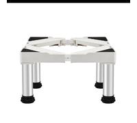 Adjustable Washing Machine Stand, 4 Strong Feet Laundry Stand Base Adjustable Length 50-75cm width 42-65cm Height 29-32cm Load 200kg Mini Fridge Stand for Washer Refrigerator Dryer White