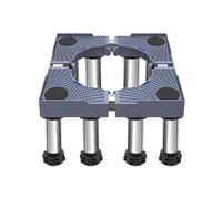 Adjustable Washing Machine Stand, 8 Strong Feet Laundry Stand Base Adjustable Length/width 42cm-65cm Height 28cm-31cm Load 300kg Mini Fridge Stand for Washer Refrigerator Dryer Gray