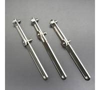 Adjustable Watch Back Case Cover Opener Tool with Dual Silver Claws for Watchmaking - Compatible with Crescent-Type Screw-in W