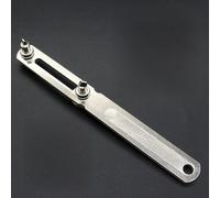 Adjustable Watch Back Case Cover Opener Tool with Two Big Silver Claws for Crescent-Type Screw-in Watch Repair, Watchmaker Wrench Remover for Clocks up to 50mm