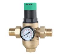 Adjustable Water Control Pressure Regulator Water Pressure Regulator DN15 G1/2 Reducing with Gauge Instrument
