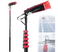 Adjustable Water-fed Cleaning Kit for Solar Panels &, Extendable Up to 9m, Ideal for Outdoor Use, Efficient Brush for Streak-free Shine.