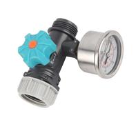 Adjustable Water Pressure Regulator Valve with Gauges, G3/4in Thread Water Pressure Valve for Greenhouse Garden Irrigation Controller