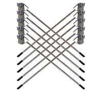 Adjustable Water Sample Dipper for Quality Monitoring, Stainless Steel Swing Sampler for River and Mud Water Investigation