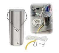 Adjustable Water Sample Dipper Swing Sampler with Handle, 0.5-5L 304 Thicken Stainless Steel Water Sampling Dipper System Beaker for Factory Workshop Wastewater(2L-13x23cm)