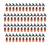 Adjustable Watering Sprinkler Emitters For Drip Irrigation Lines With Mist Or Stream Settings For Garden Greenhouse Lawn Cooling And Humidification 50 Set(50Pcs)