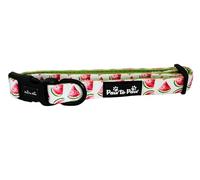 Adjustable Watermelon Collar with soft padded neck- Paw to Paw- breathable ultra comfy, sizes xs-medium (Medium)
