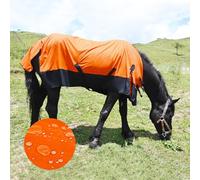 Adjustable Waterproof and Breathable Horse Sheet | Horse Blankets for Real Horses|Perfect Rainy Day Protection(70", Orange)