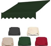 Adjustable Waterproof Balcony Awning - 2.5m Red UV Protection Canopy, No Drill Installation, Durable 280g Polyester for Outdoor Sunshade, Easy to Set Up