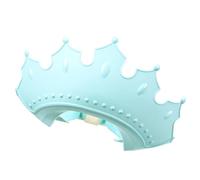 Adjustable Waterproof Bath Hat for Kids, Crown Shape TPE Pp Green | Shampoo Protection, Keeps Water Away from Ears and Eyes, Lightweight Fit for Baby Bathing Routines