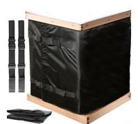 Adjustable Waterproof Beehive Insulation Wrap for Winter Protection - 600D Oxford Cloth Windproof Cover Compatible with Standard Langstroth & Top-Bar Hives,