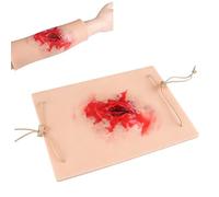 Adjustable Wearable Trauma Simulation Wound Practice Model, Stop the Bleed Training Kit for Hemostasis First Aid Practice, Lifelike Trauma Medical Teaching Tool for Doctor, Medical Students