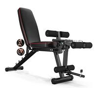 Adjustable Weight Bench Foldable Full Body Workout Exercise Bench Heavy Duty with Leg Extension and Leg Curl, Multi-Purpose Dumbbells Bench for Home Gym