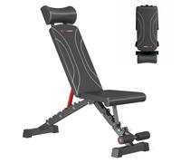 Adjustable Weight Bench for Home Gym 340kg Capacity Foldable & Space-Saving 98% Pre-Assembled Flat Incline Decline for Home Gym Full-Body Workouts 5-Position Neckrest Adjustment