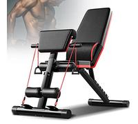 Adjustable Weight Bench for Home Gym, 352LBS Foldable Full Body Workout Bench with 7-Position Backrest & Ergonomic PU Pad Heavy Duty Training Bench Press for Sit Up, Full Body Fitness Equipment