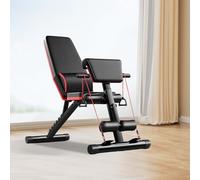 Adjustable Weight Bench, KKVUIIFF Utility Weight Bench for Full Body Workout, Strength Training Bench, Height Adjustable Backrest