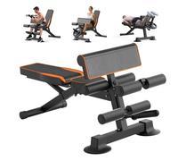 Adjustable Weight Bench, Multi-function Preacher Curl Bench for Home Gym, Foldable Leg Extension and Leg Curl Machine, weight capacity 660LBS.