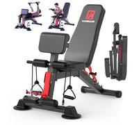 Adjustable Weight Bench,Utility Workout Bench Foldable Incline Decline Benches for Home Gym Full Body Workout,Load 600LBS